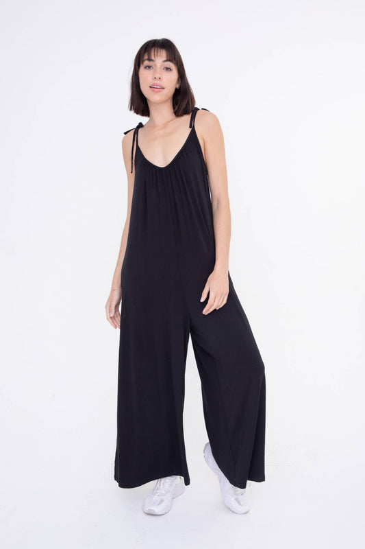 Adjustable Strap Oversized Lounge Jumpsuit