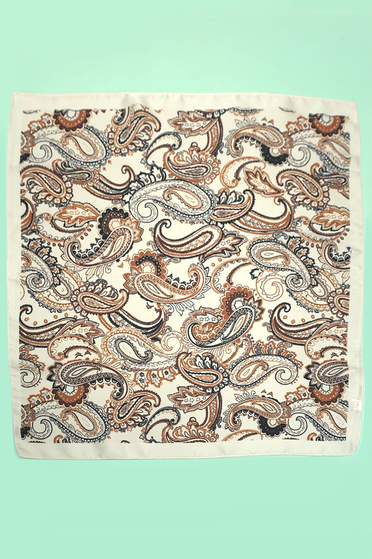 PAISLEY PINK SILKY BANDANA SCARF