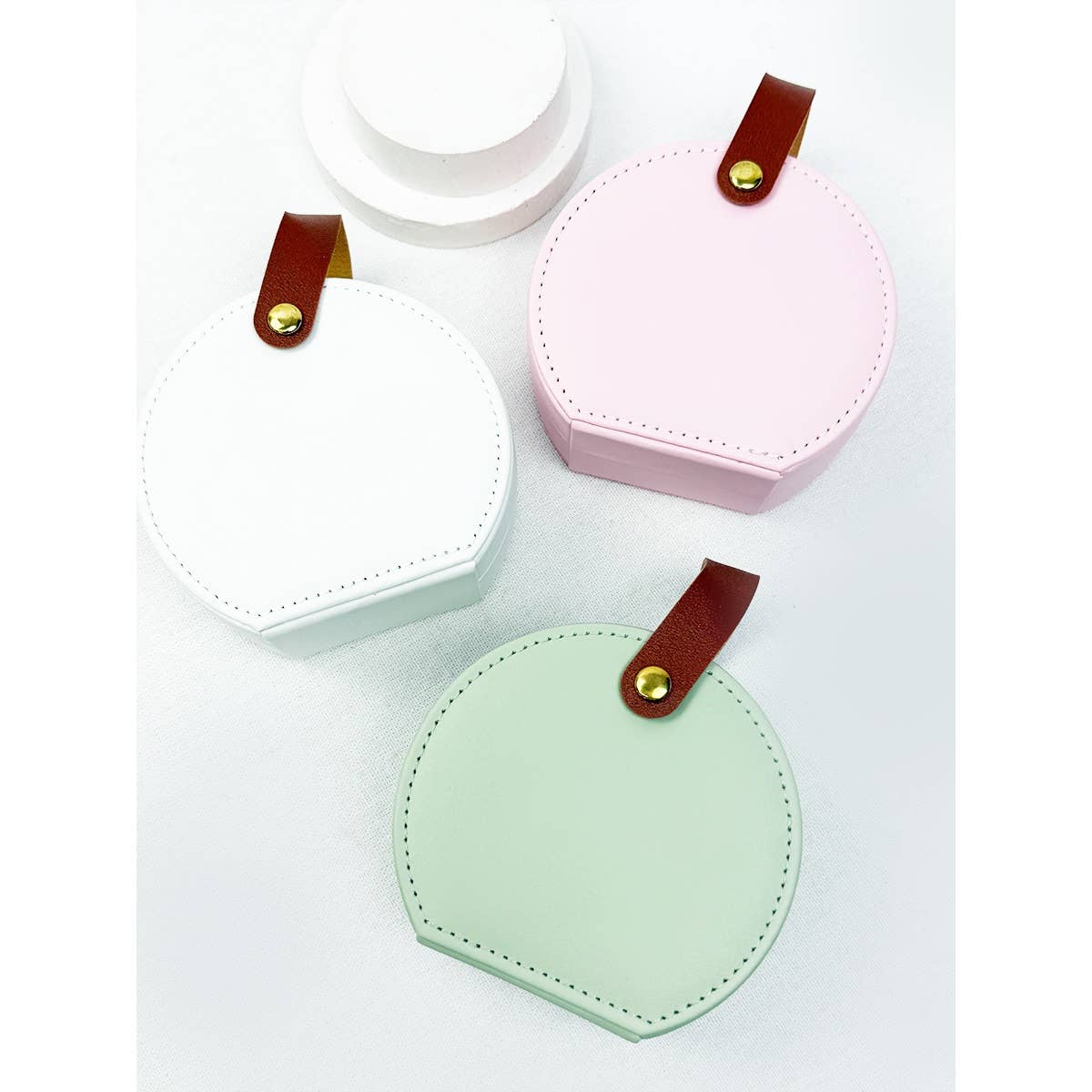 Mini PU Jewelry Case with Handle