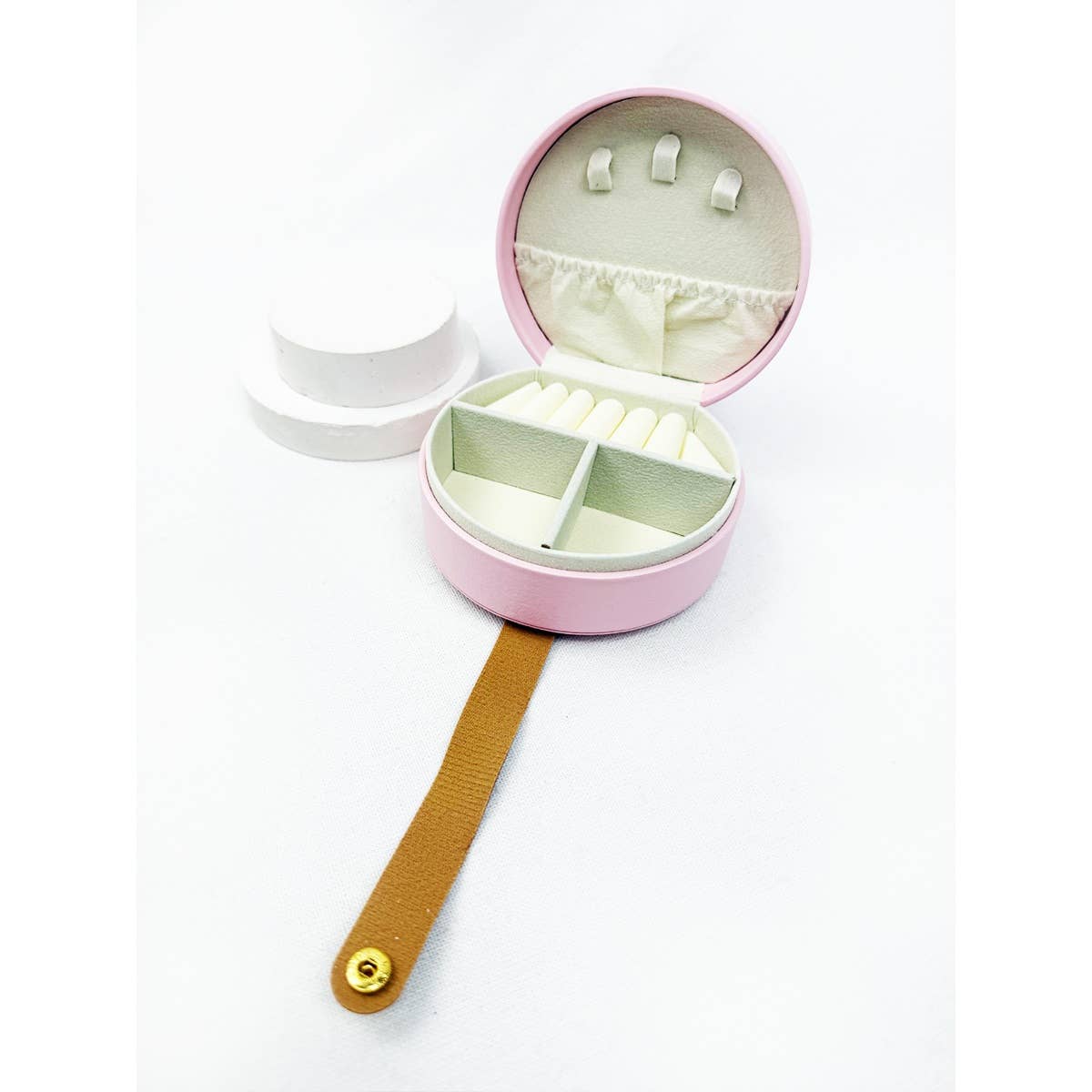 Mini PU Jewelry Case with Handle