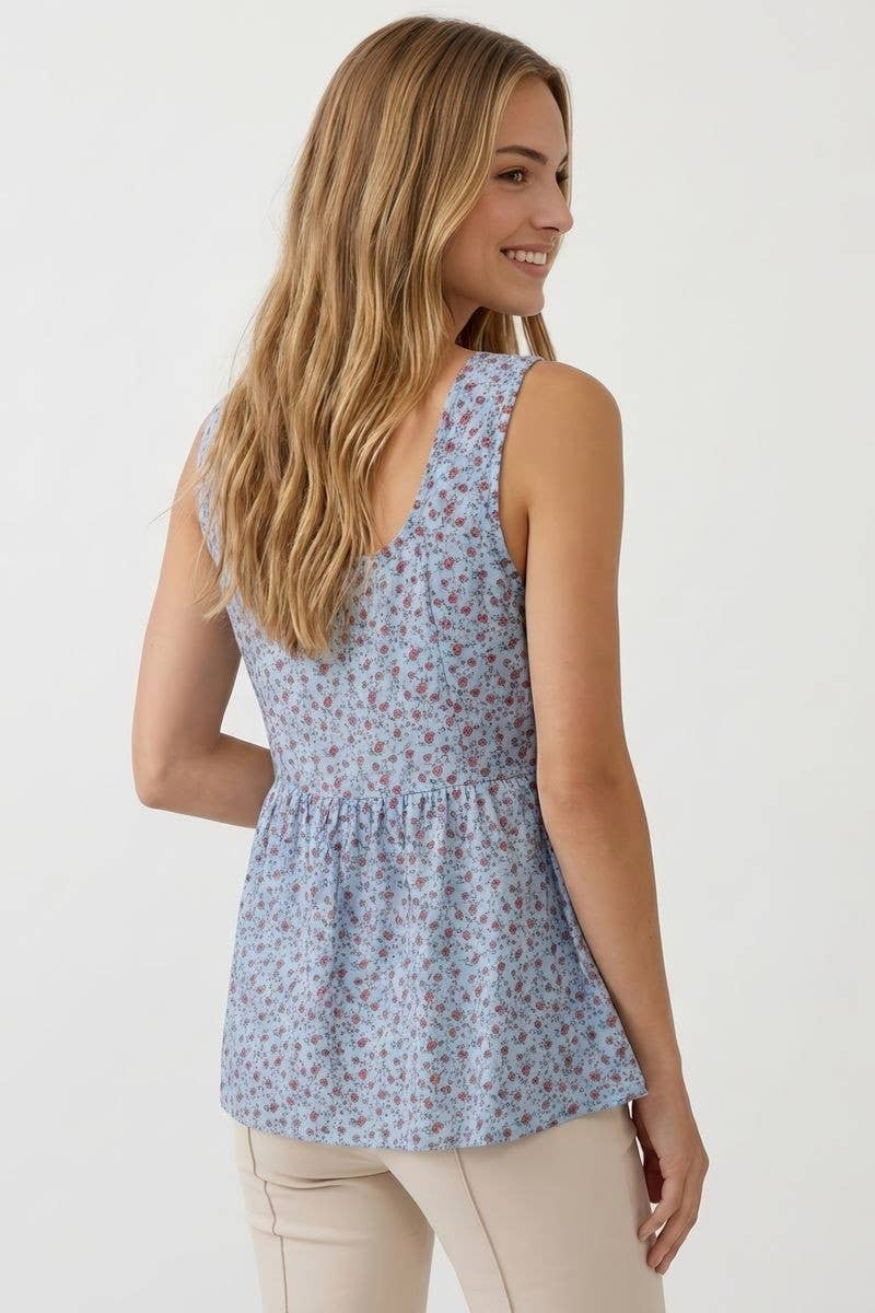 ditsy tunic tank