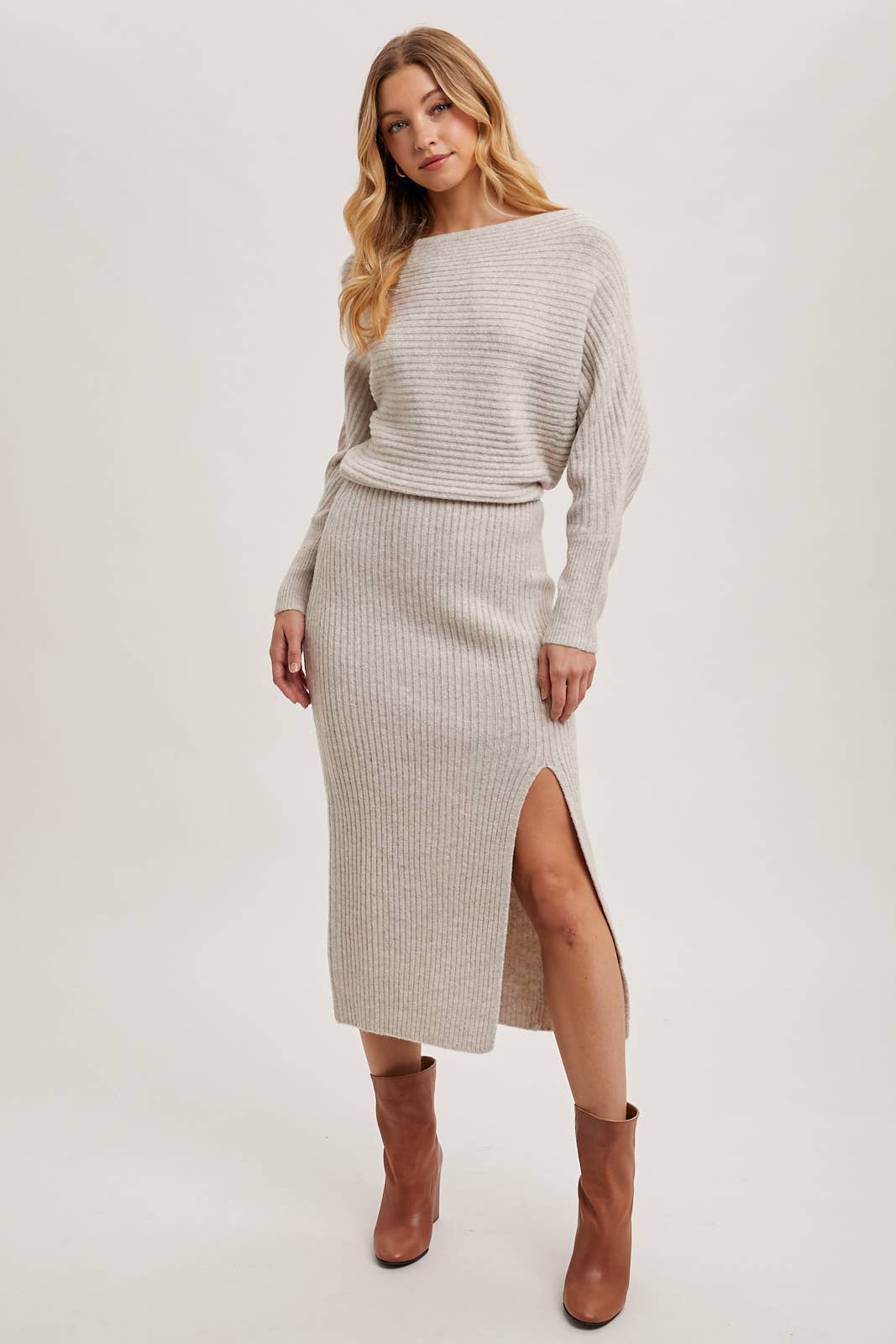 Midi sweater dress