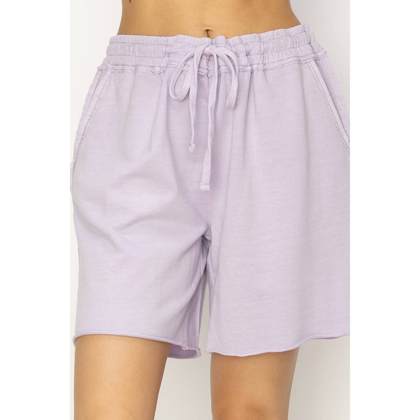 Mid Rise Drawstring Shorts
