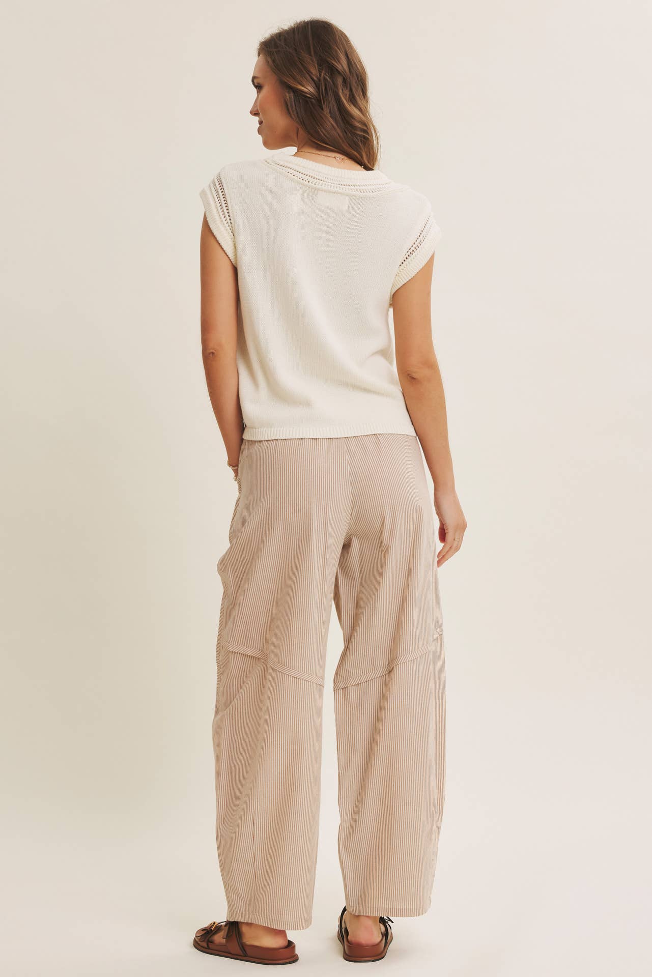 Barrel stripe pant