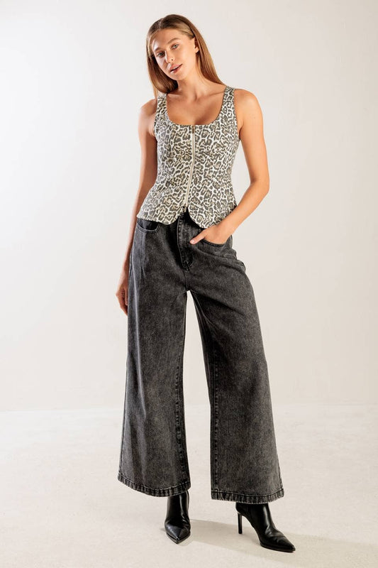 leopard vest