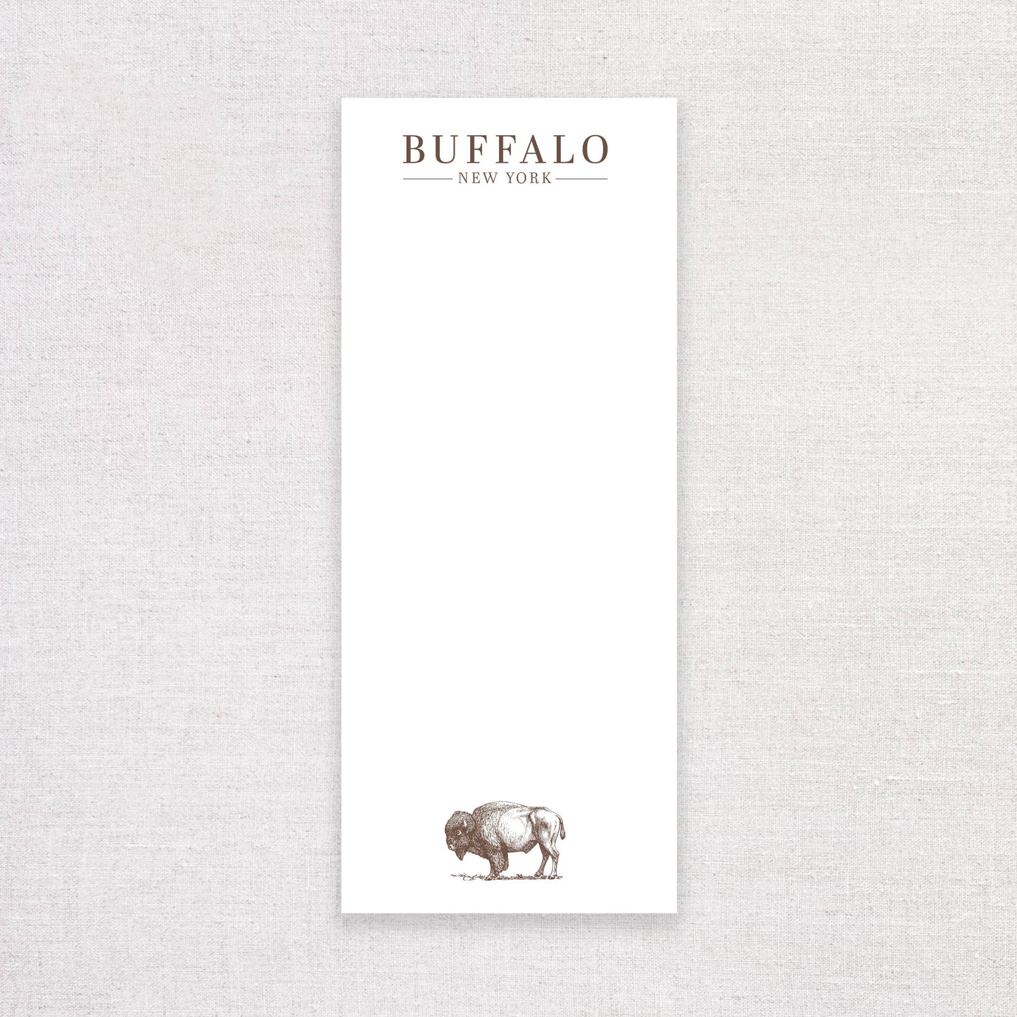 Buffalo, New York Notepad. Buffalo Stationery Gift.