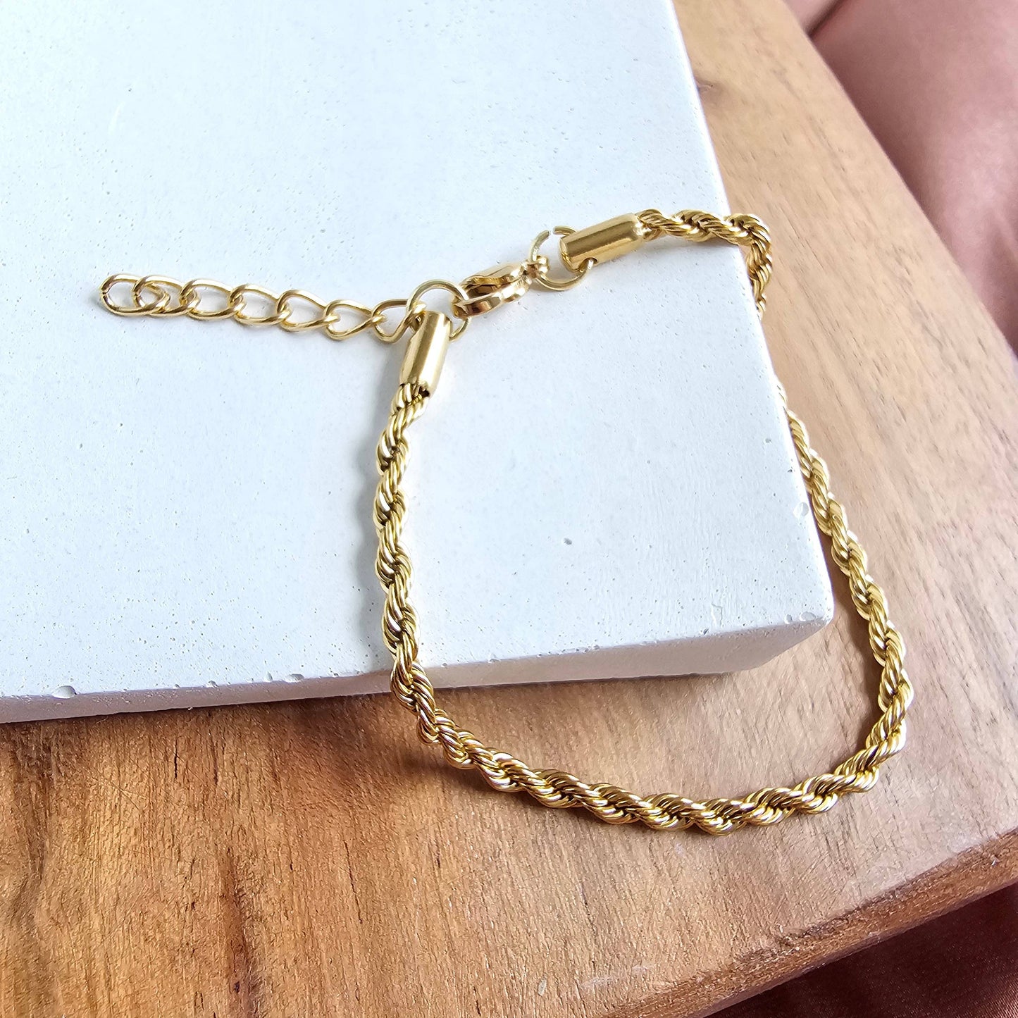 Luxe Gold Rope Bracelet