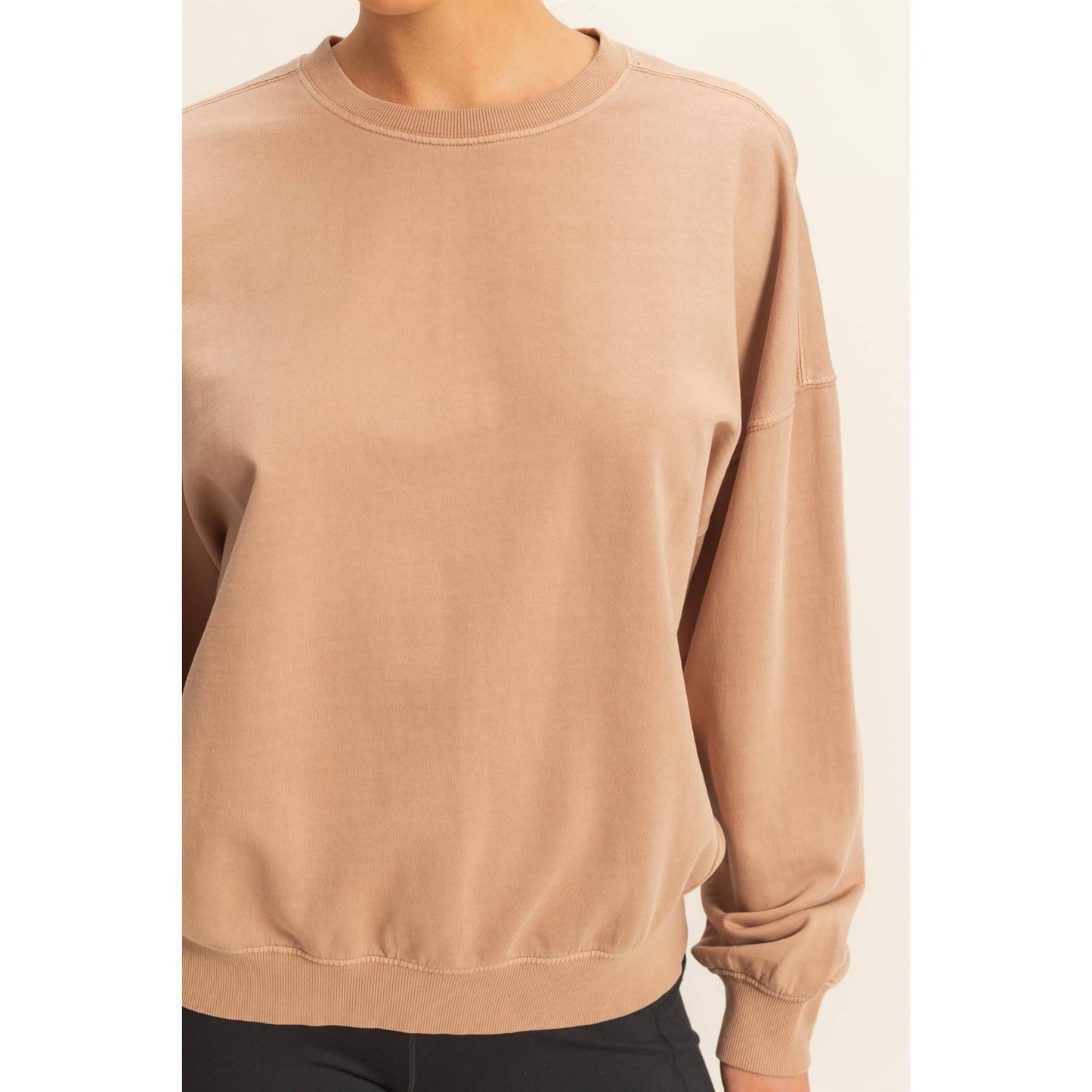 Warm Long Sleeve French Terry Sweatshirt