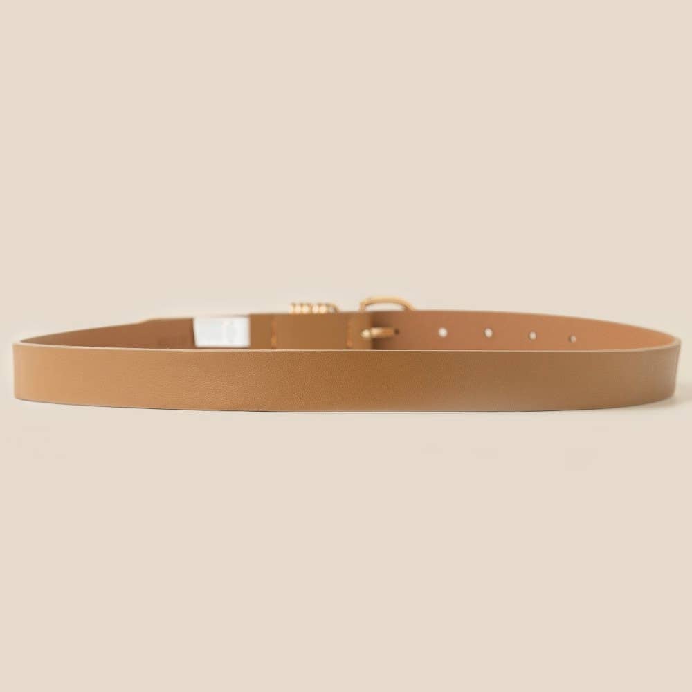 Multi Ring Leather Belt