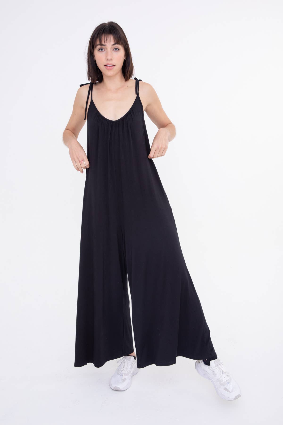 Adjustable Strap Oversized Lounge Jumpsuit