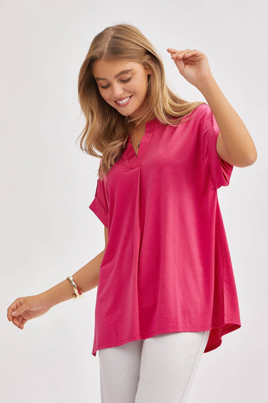 Solid Soft Dolman Sleeve Top