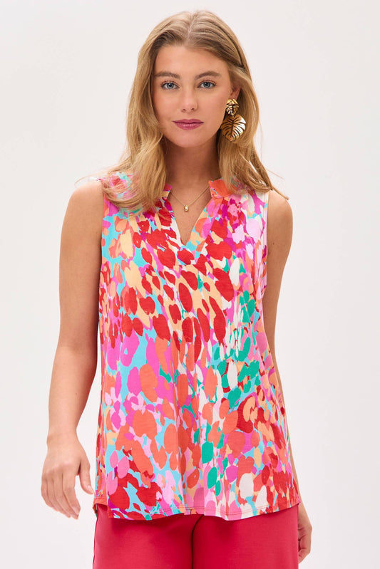 Cool & Chic Mandarin Collar Tank