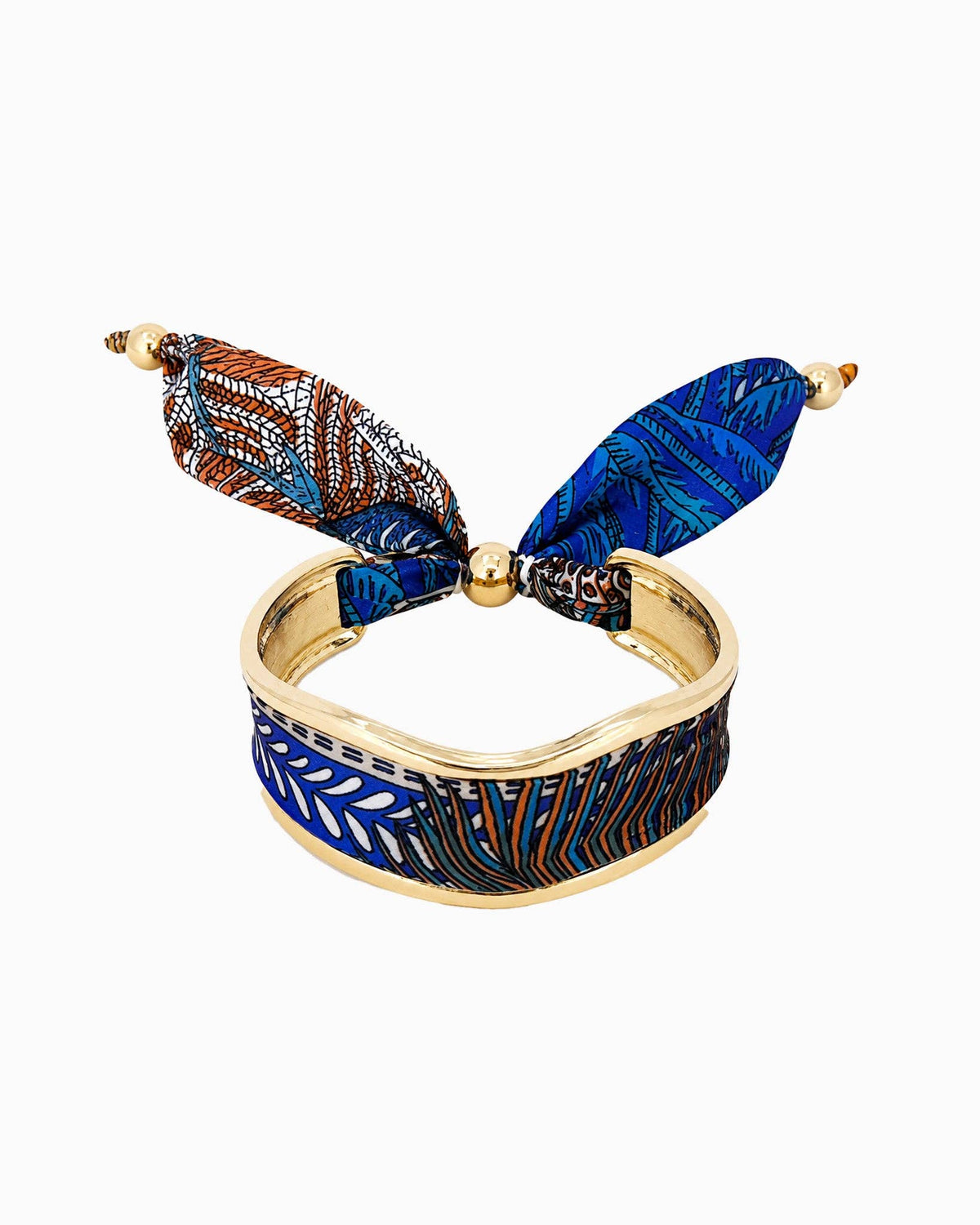 Silk Scarf Pull-Tie Cuff Bracelet