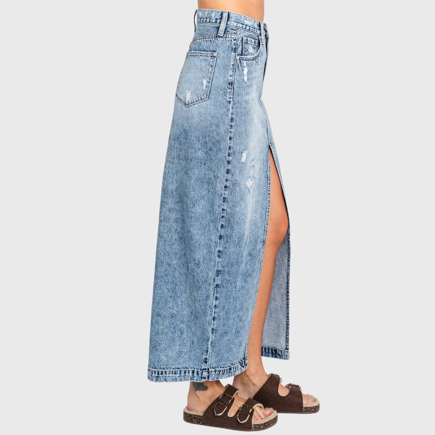 Denim Maxi Skirt