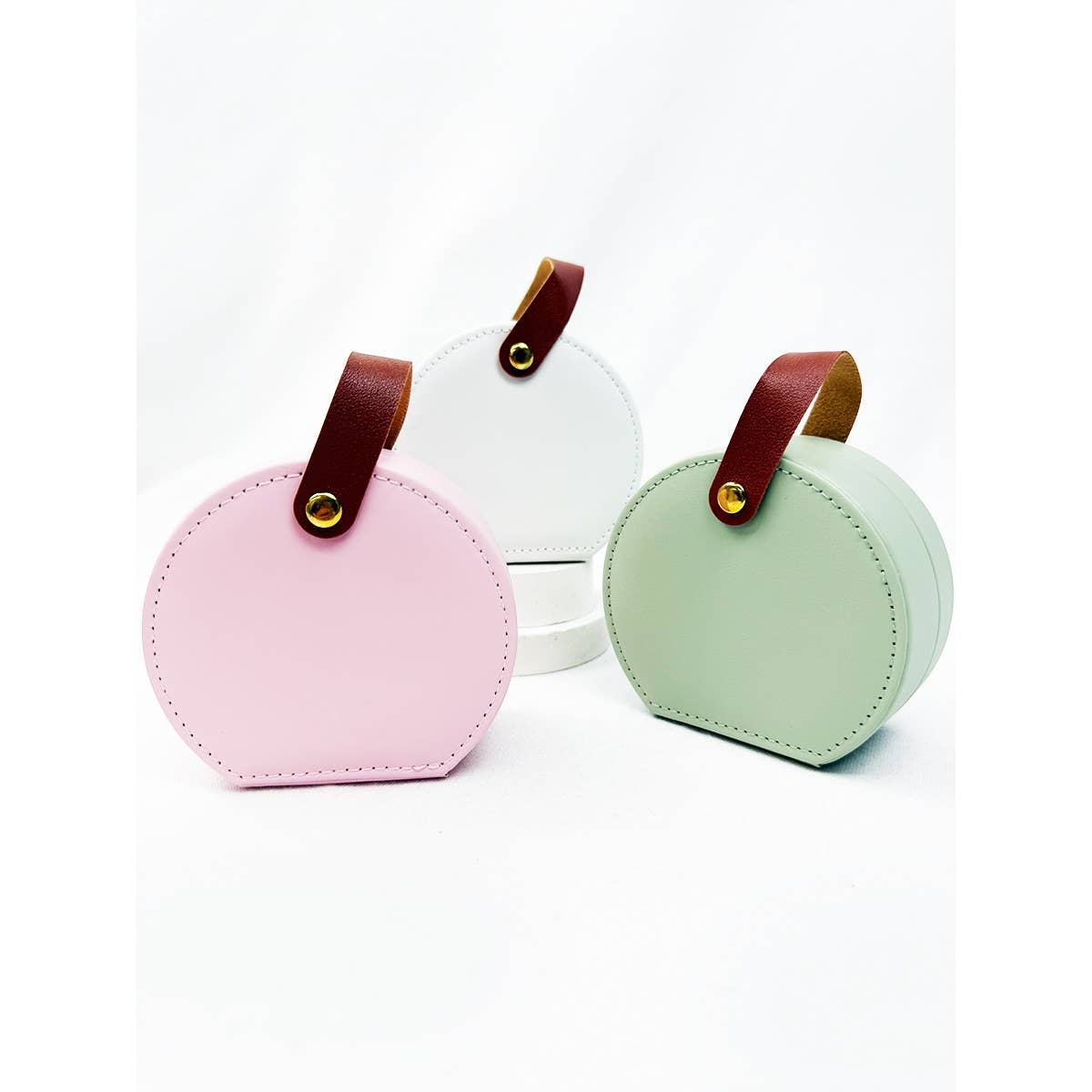 Mini PU Jewelry Case with Handle