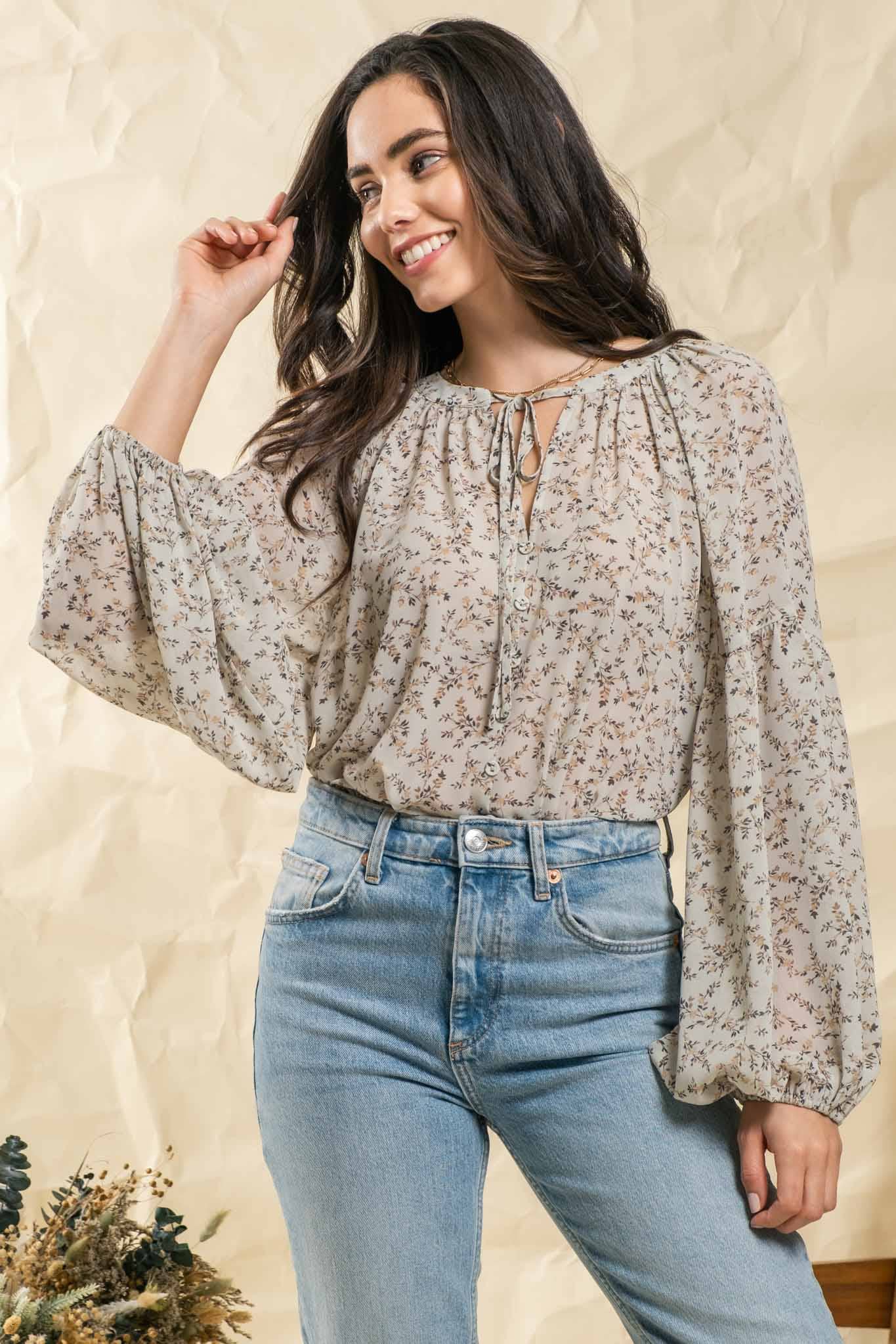 Ditsy Floral Top