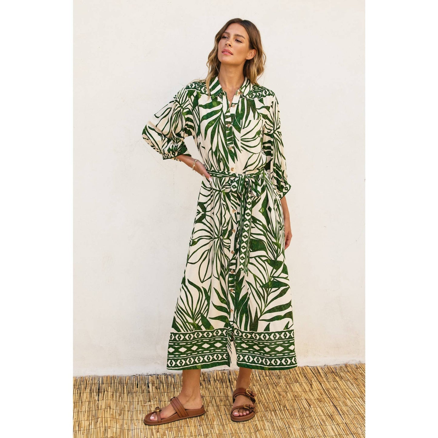 Take Me Away Longline Shirt Dress
