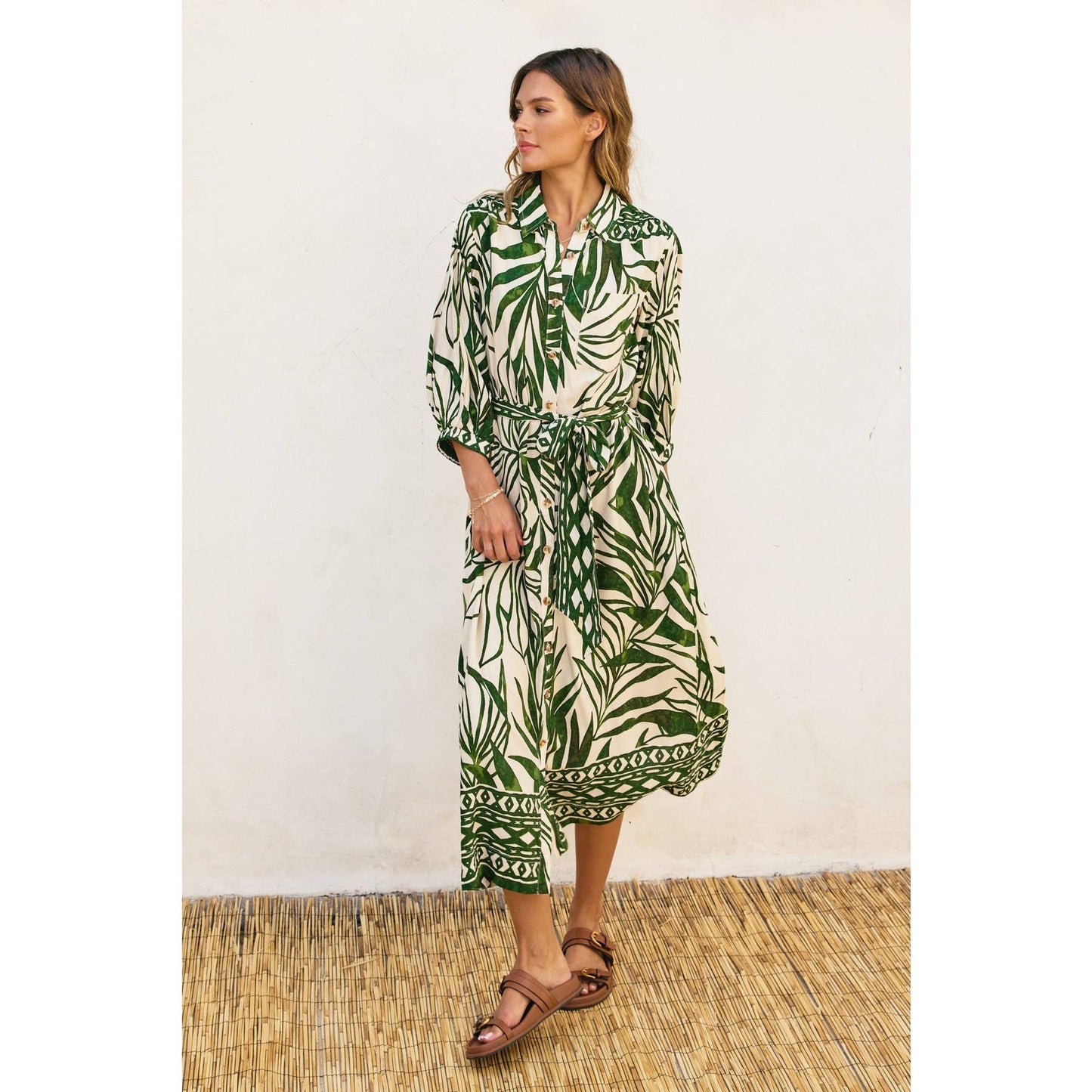 Take Me Away Longline Shirt Dress