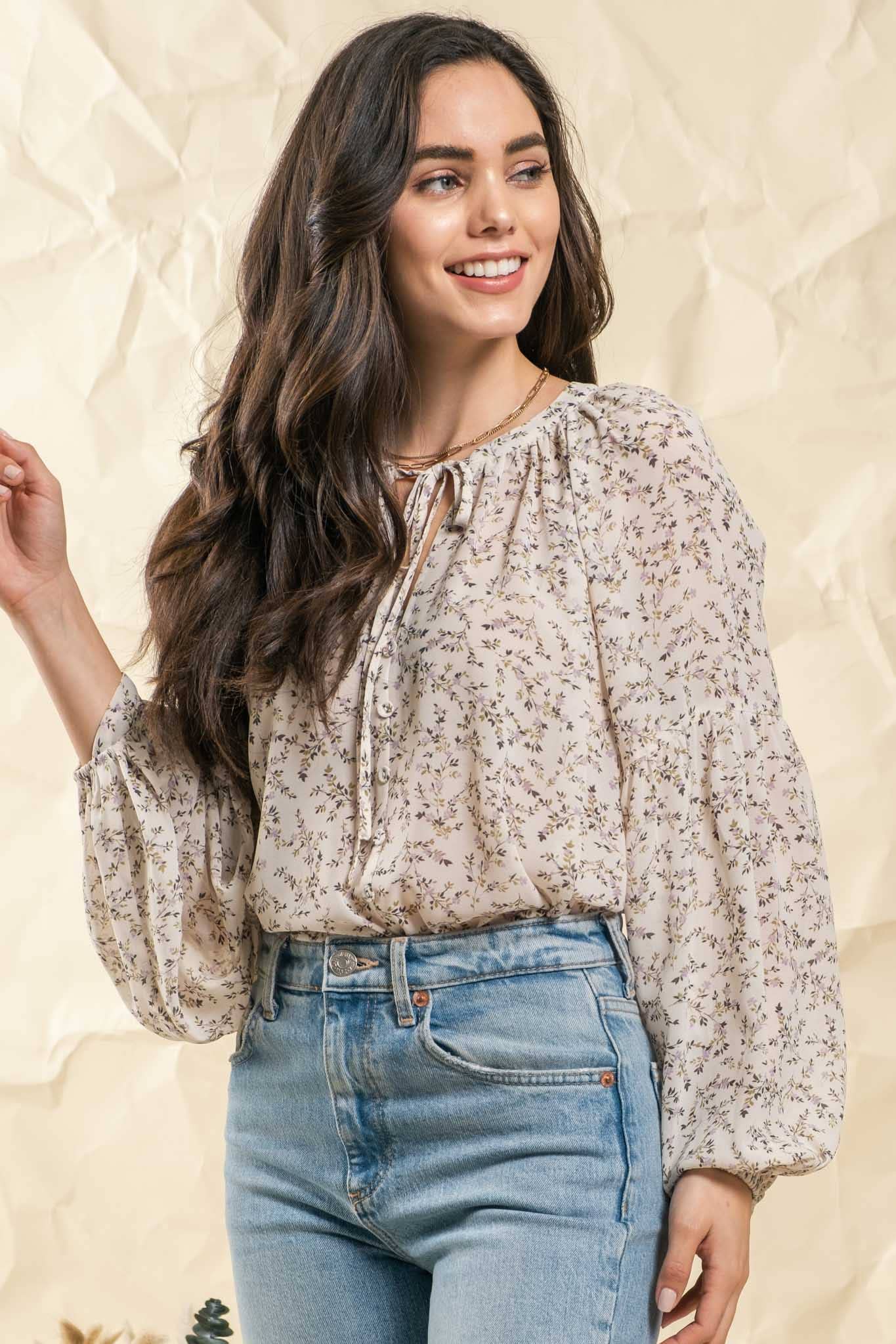 Ditsy Floral Top