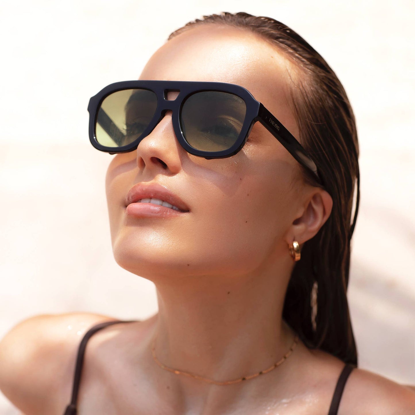 Voyager Acetate Oversized Aviator Sunglasses