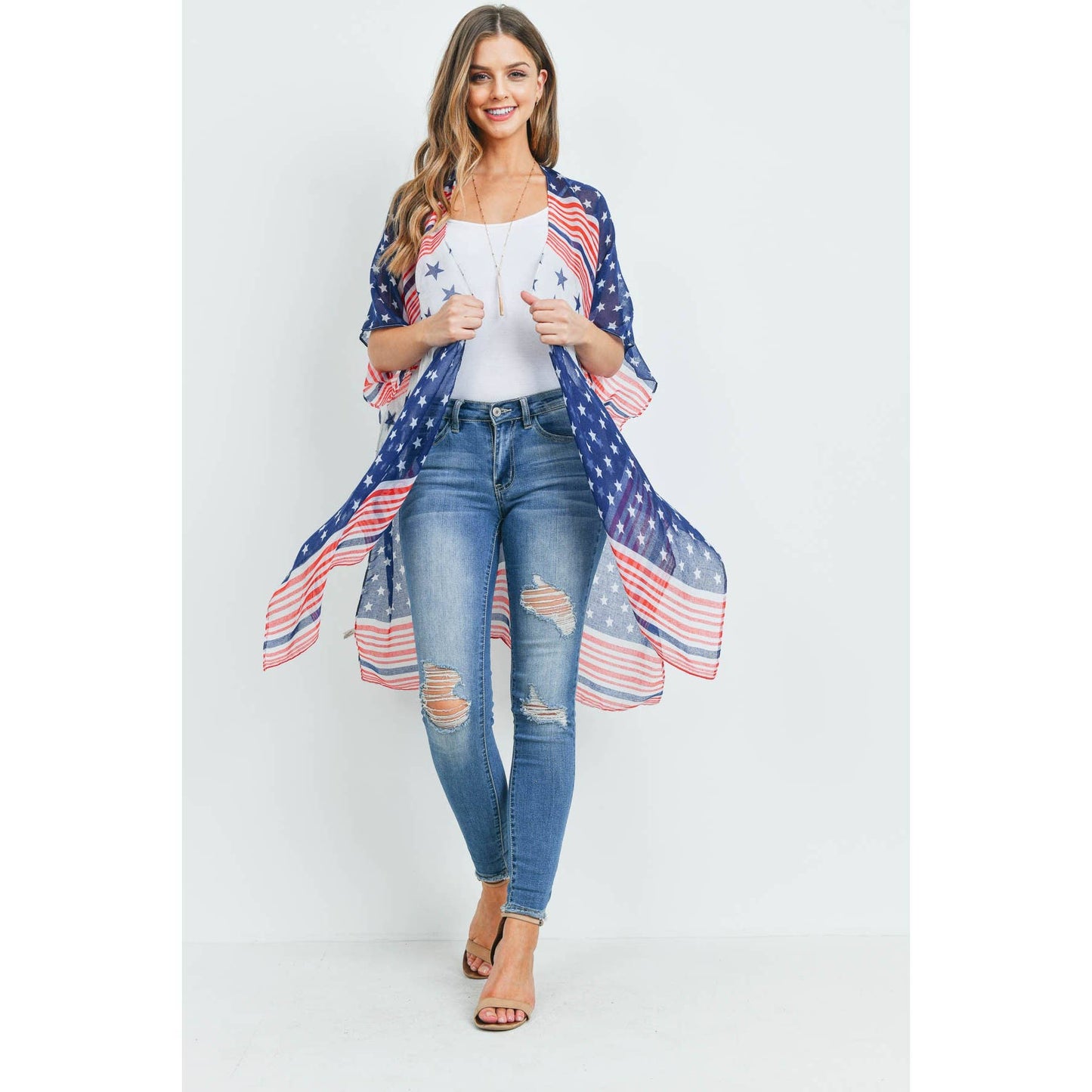 American flag kimono