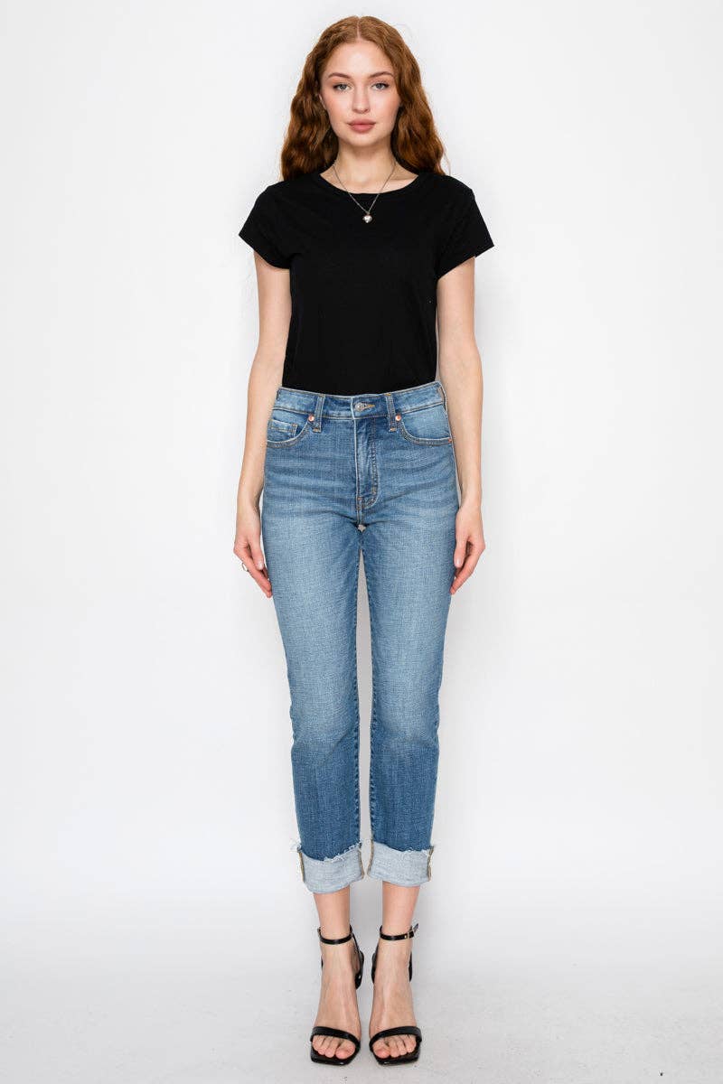 Straight leg jeans
