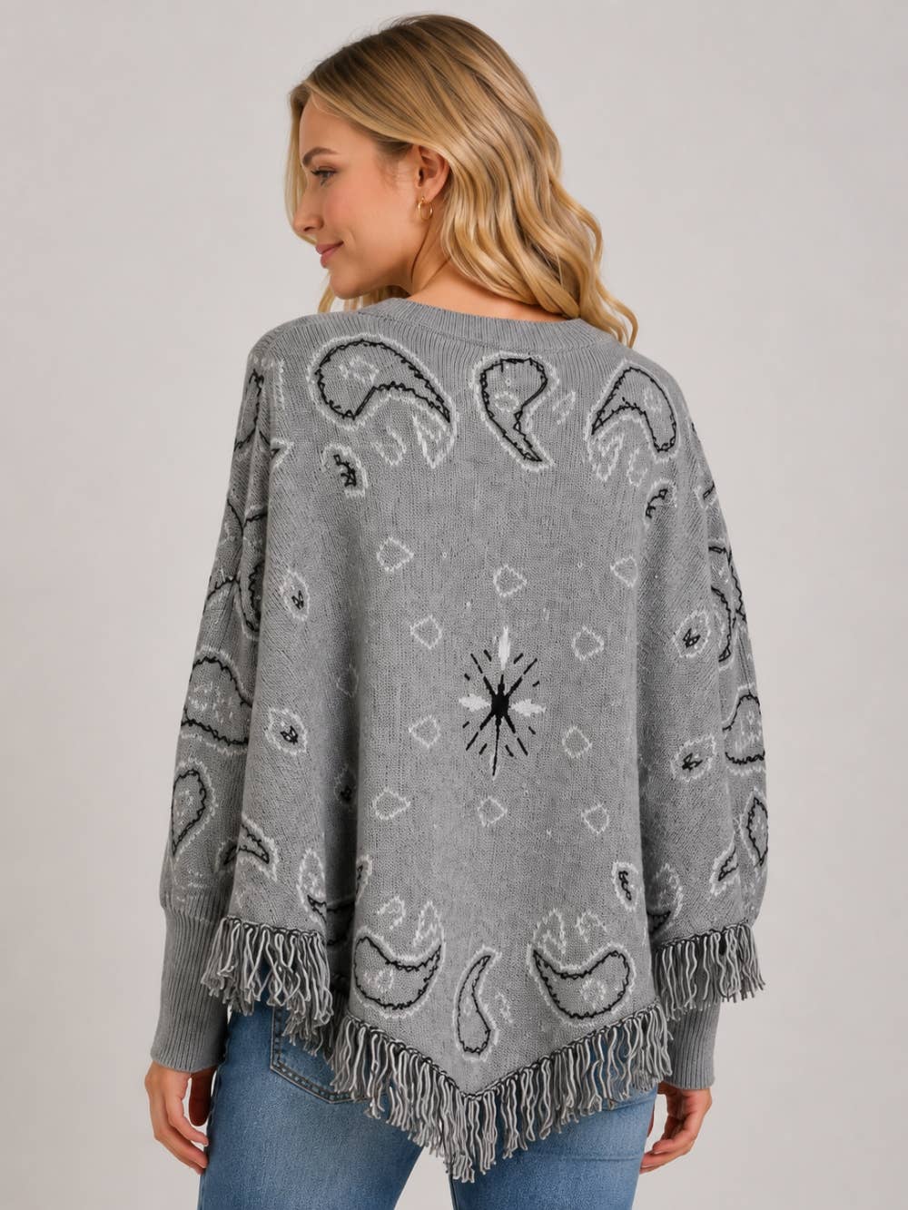 Paisley Pattern Poncho