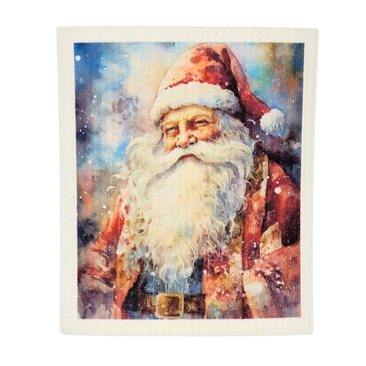 Vintage Santa Claus Swedish Dishcloth