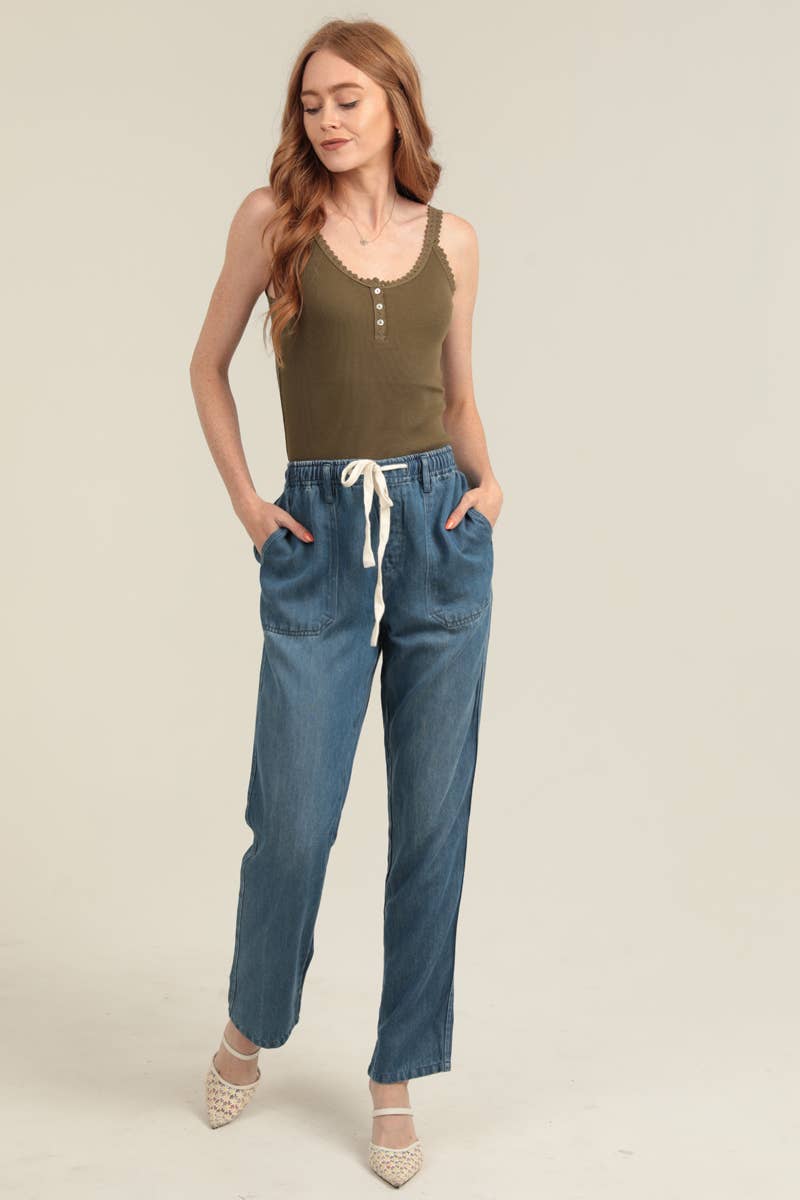 Tencel denim pant