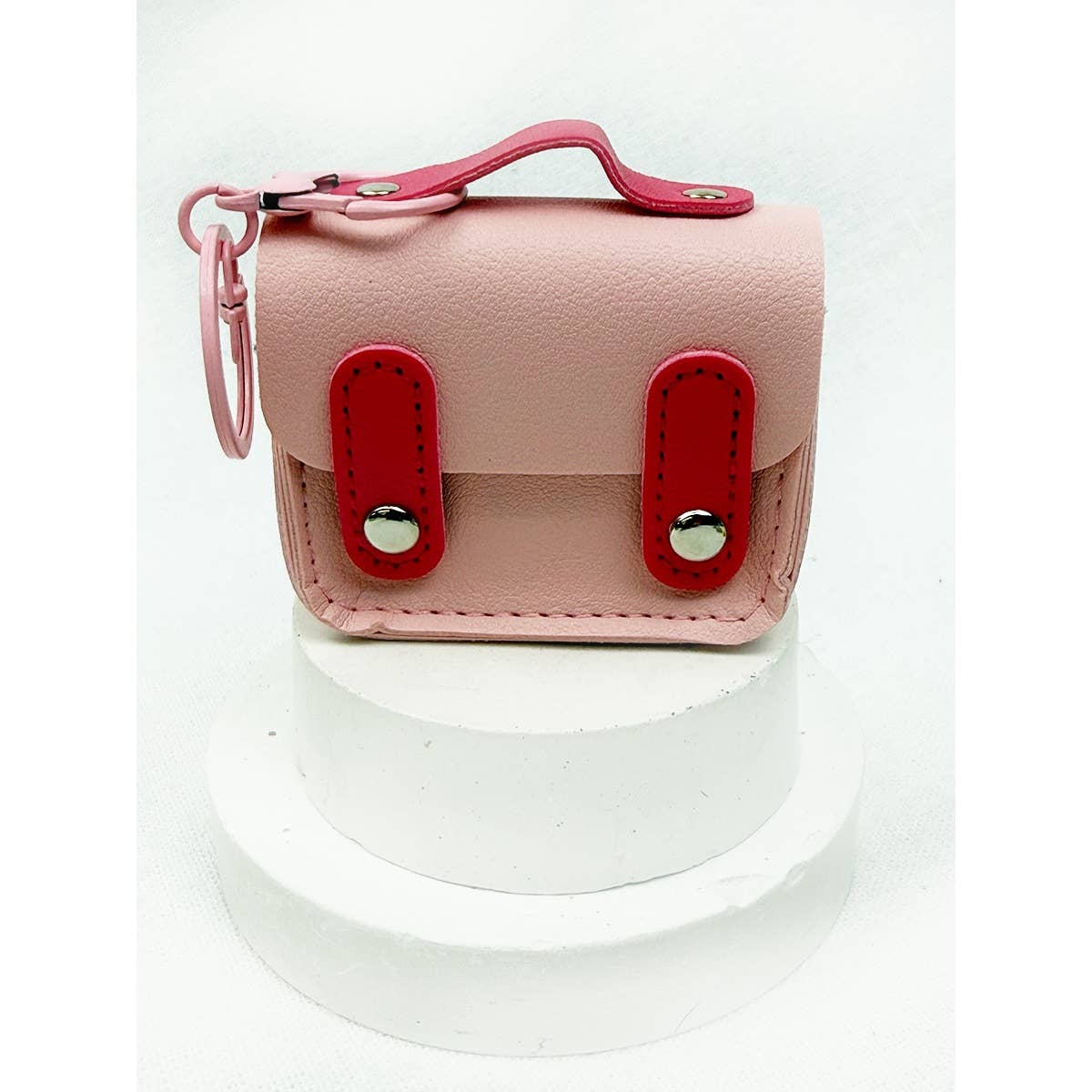 PU Leather Mini Coin Bag Key Chain