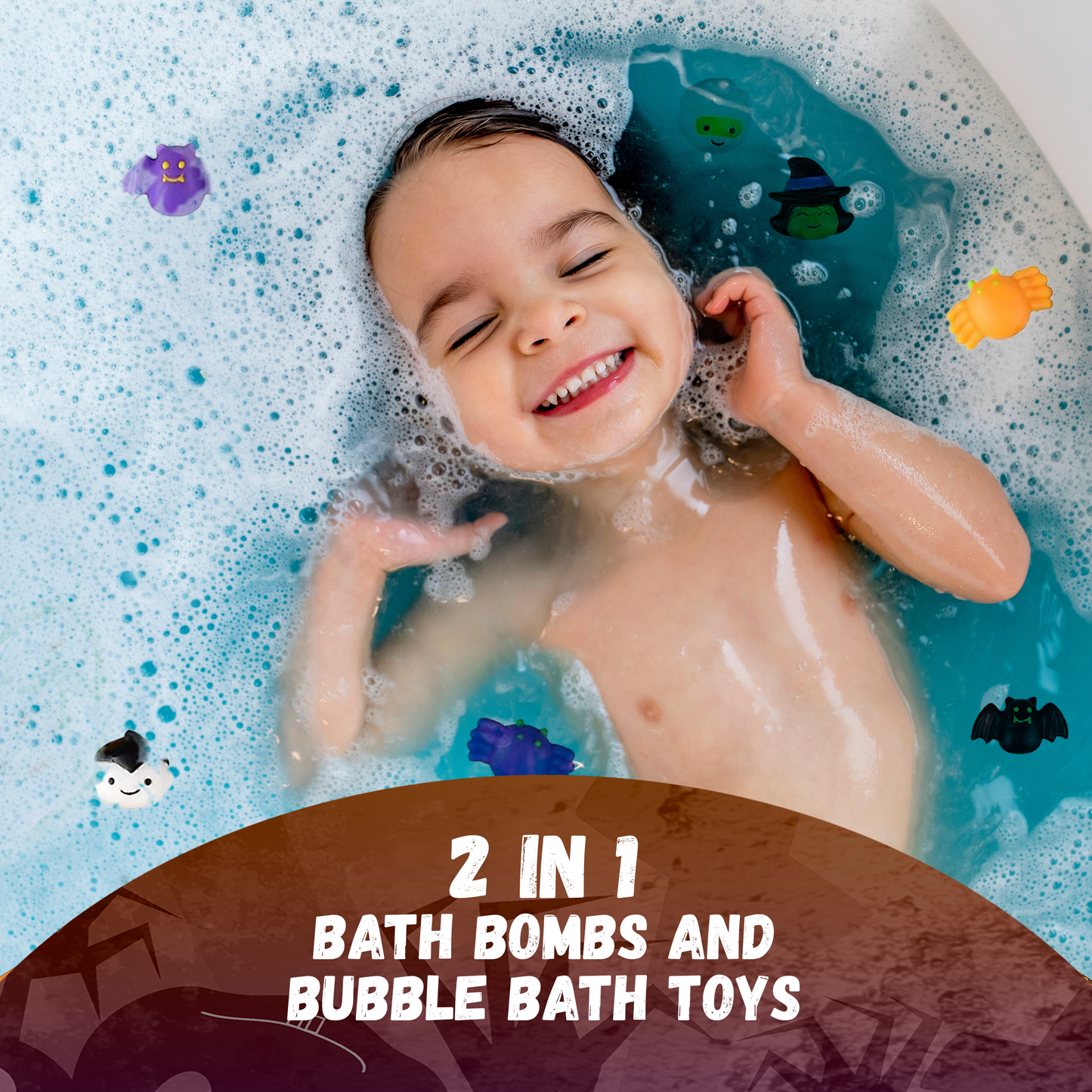 6 Spooky Bath Bombs for Kids with Toy Surprises