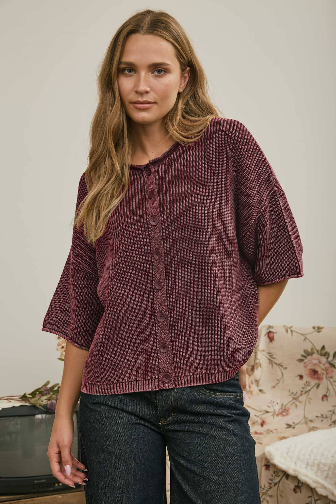 Mulberry morning cardigan