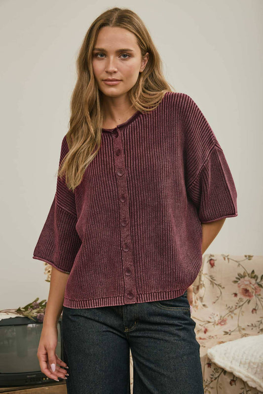 Mulberry morning cardigan