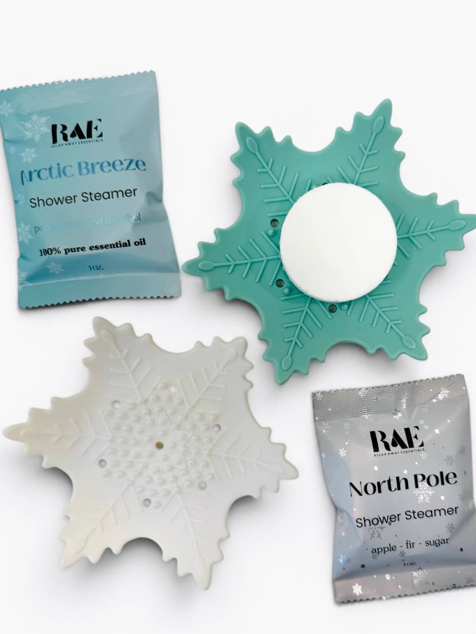 Snowflake Shower Steamer Tray - Soap Tray - Silicone Tray 