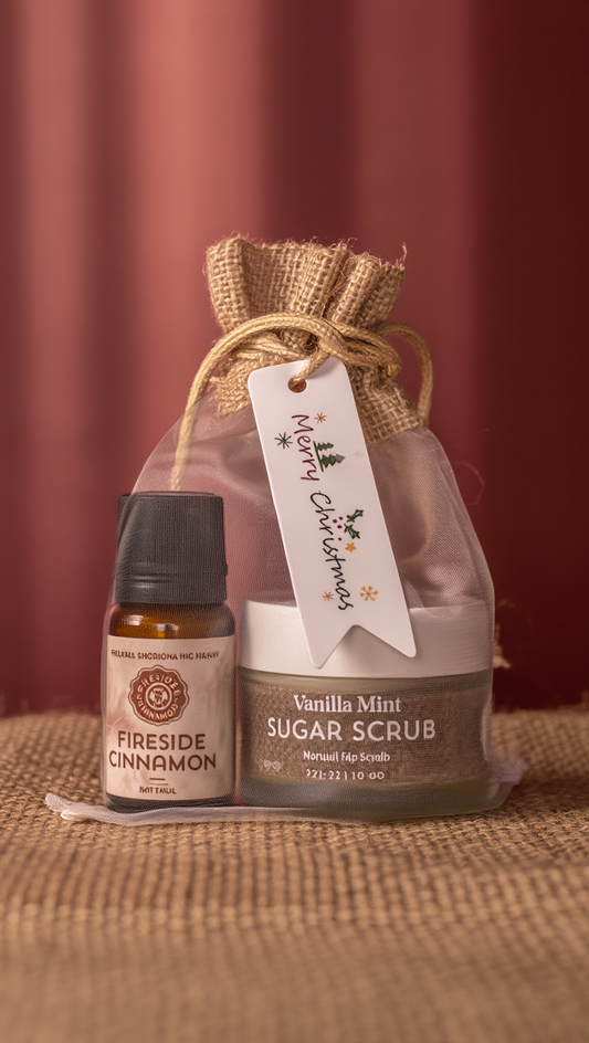 Vanilla Mint Sugar Scrub & Essential Oil | Stocking Stuffer