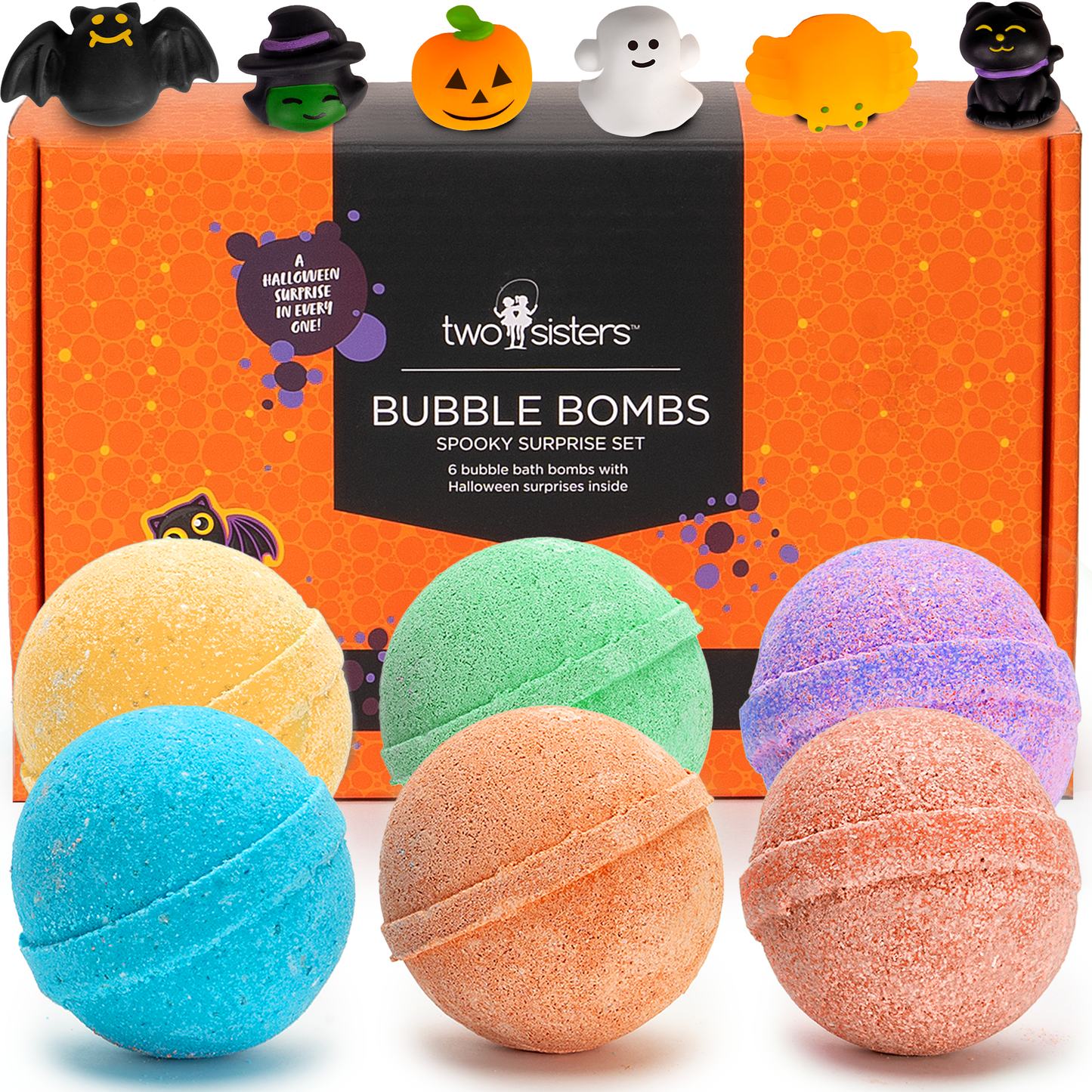 6 Spooky Bath Bombs for Kids with Toy Surprises