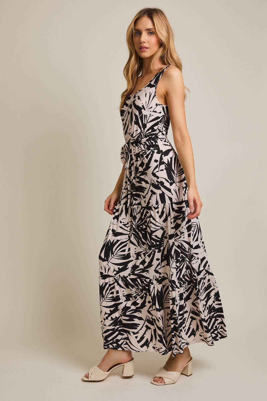 Tropical print dress