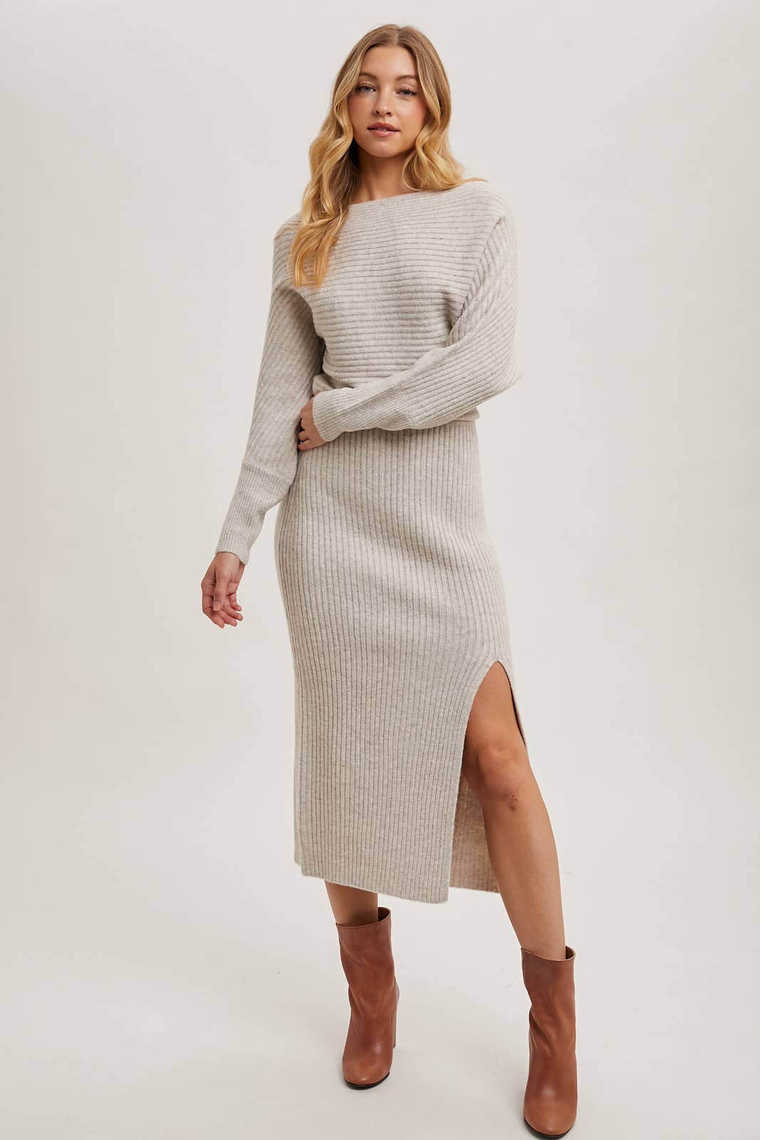 Midi sweater dress