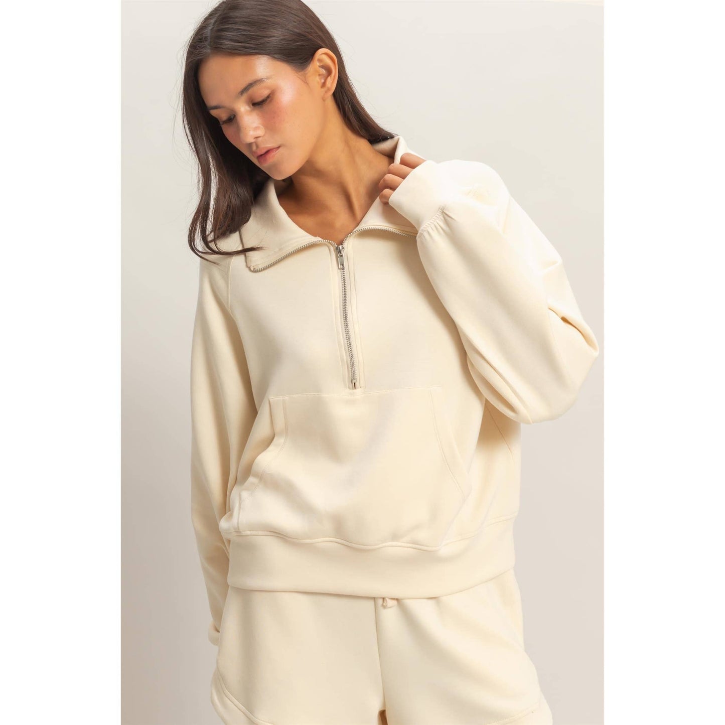 Half-Zip Collar Pullover