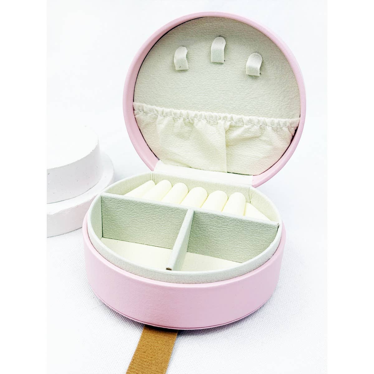 Mini PU Jewelry Case with Handle
