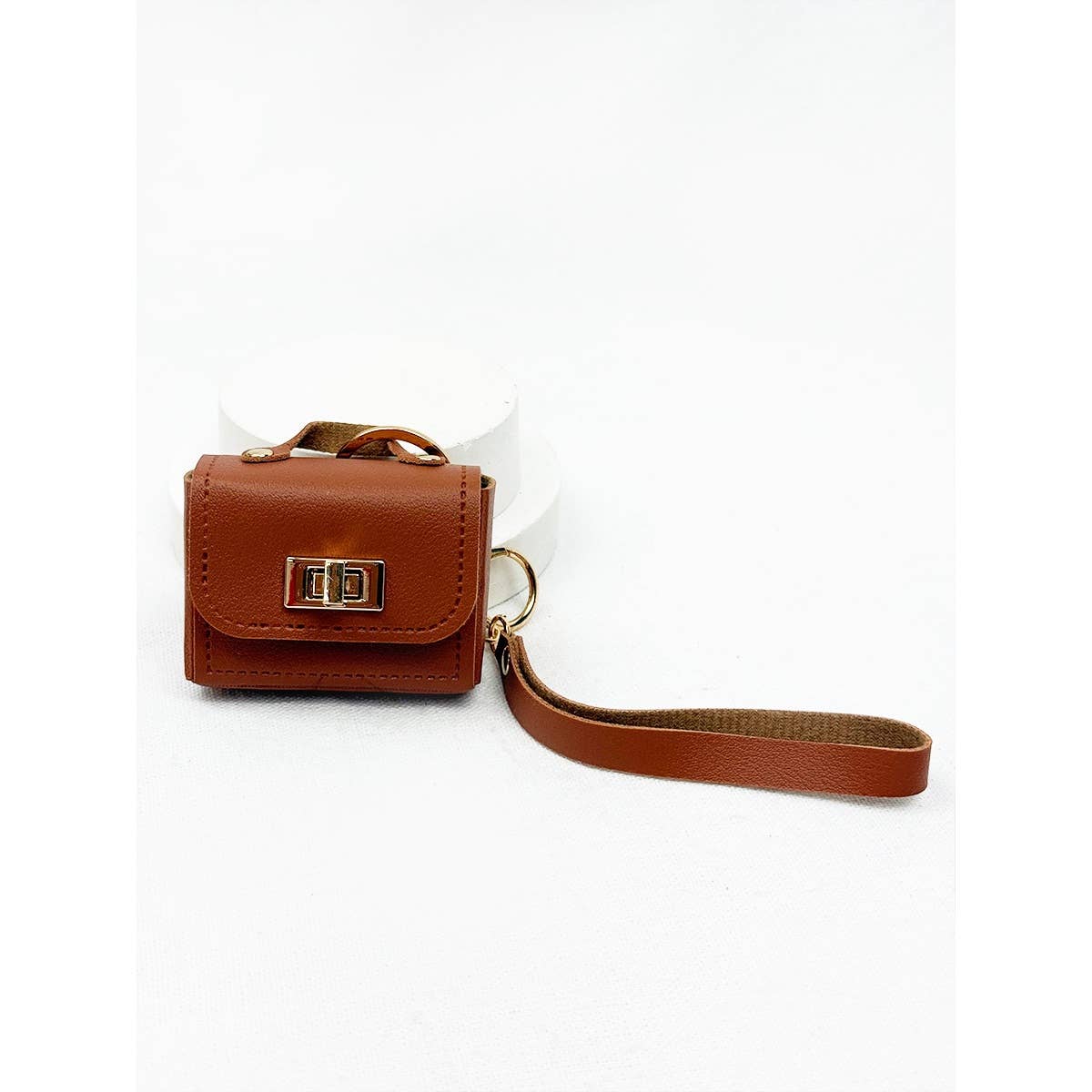 PU Leather Mini Coin Bag Key Chain
