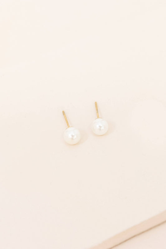 Flawless Pearl Stud Earrings