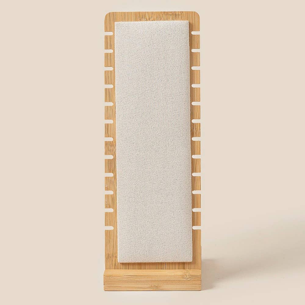 Long Wooden Jewelry Display Stand