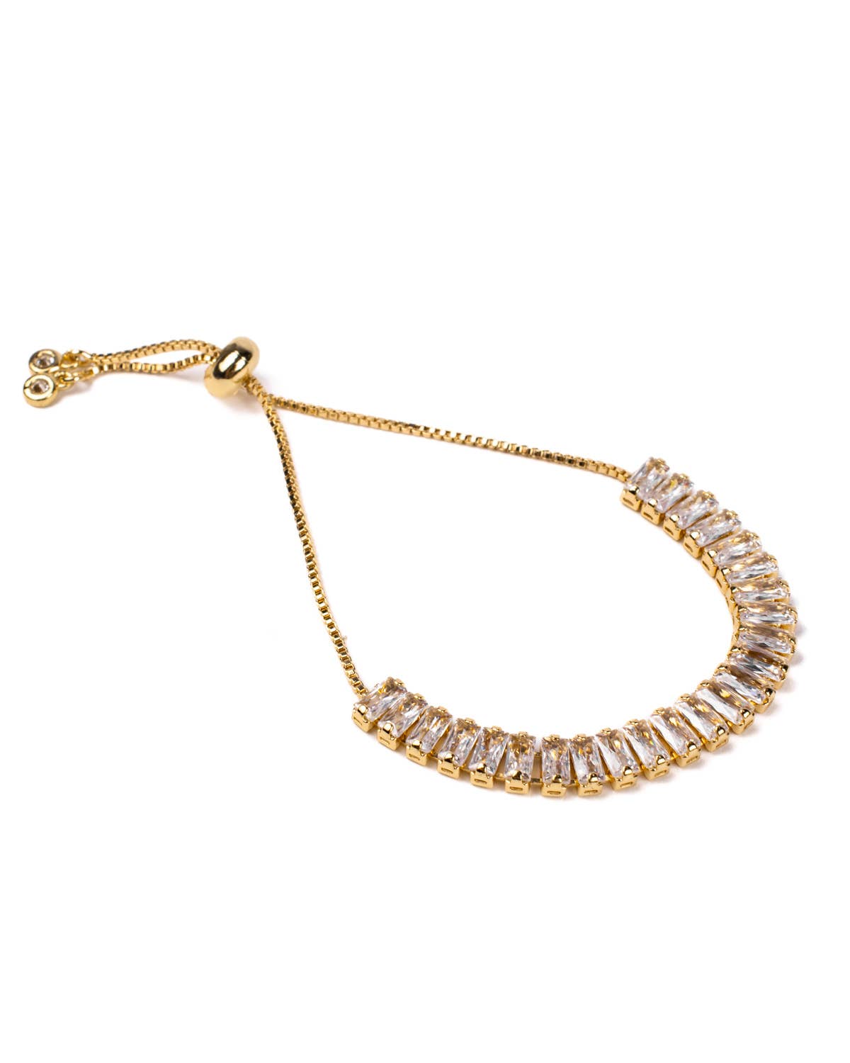 Marissa Stone Slide Bracelet   Gold/Multi   9.5"