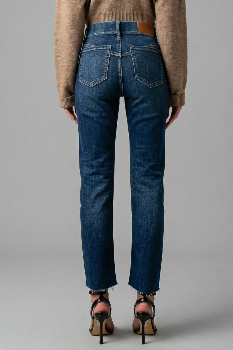 HIGH RISE TUMMY CONTROL STRAIGHT JEANS