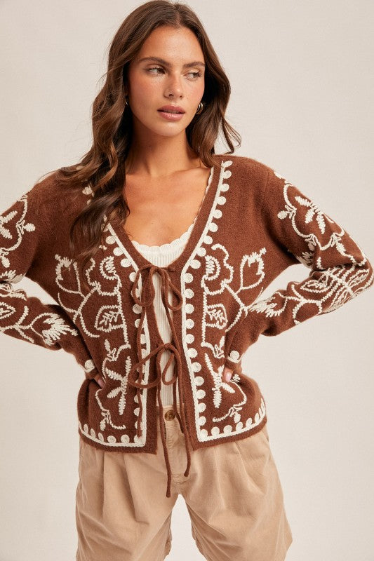 Hot cocoa cardigan