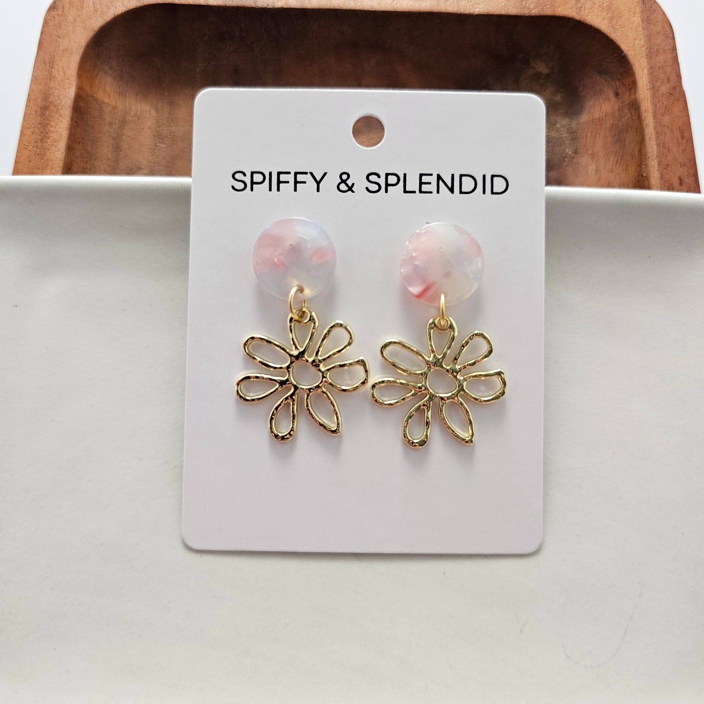 Lily Earrings - Iridescent Pastel // Spring, Summer, Flower