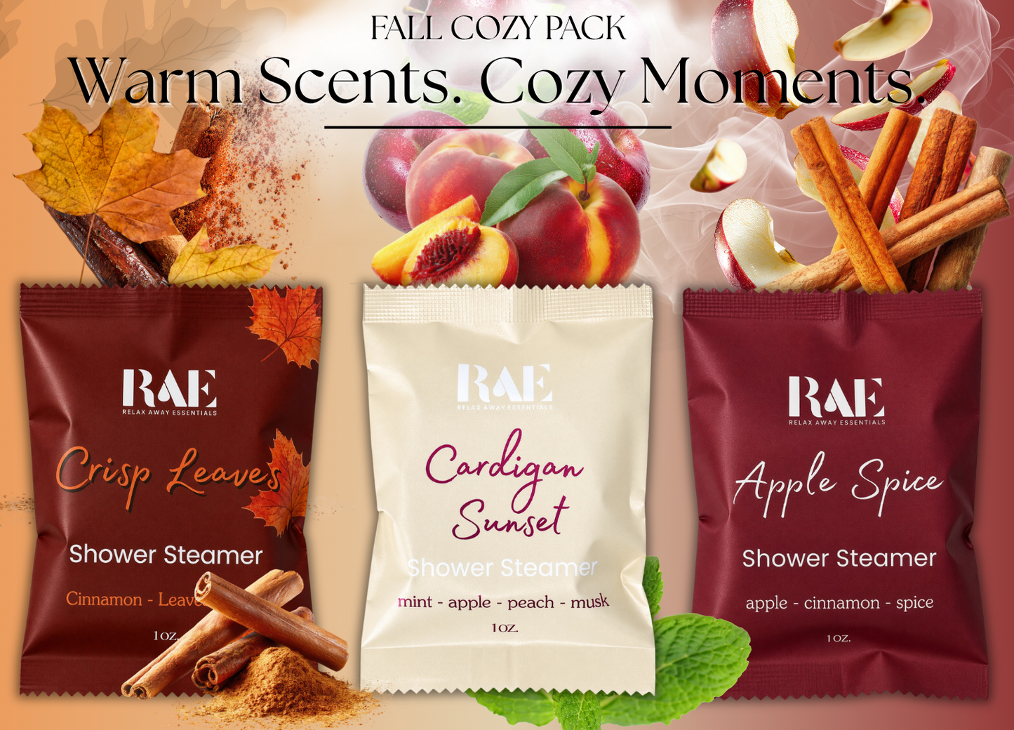 Cozy Shower Steamers 6 Pack - Made in USA 