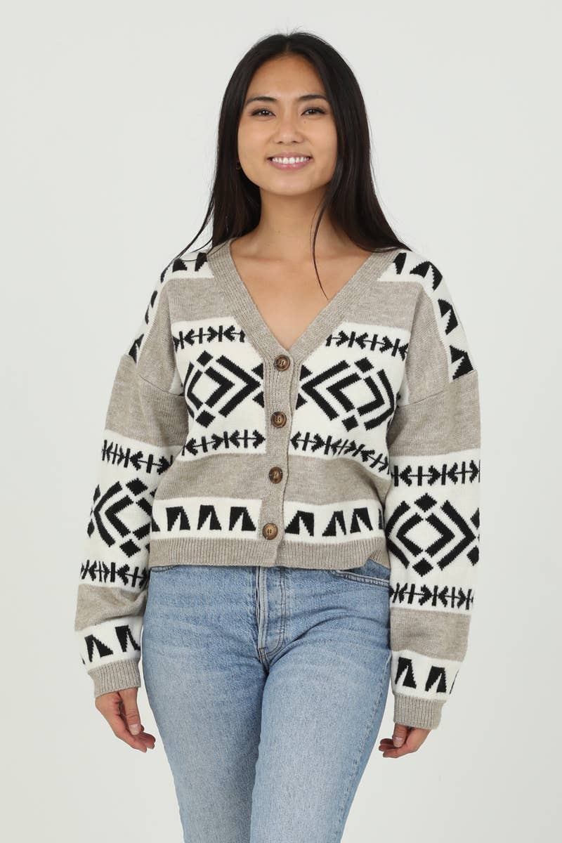 Geo Cardigan