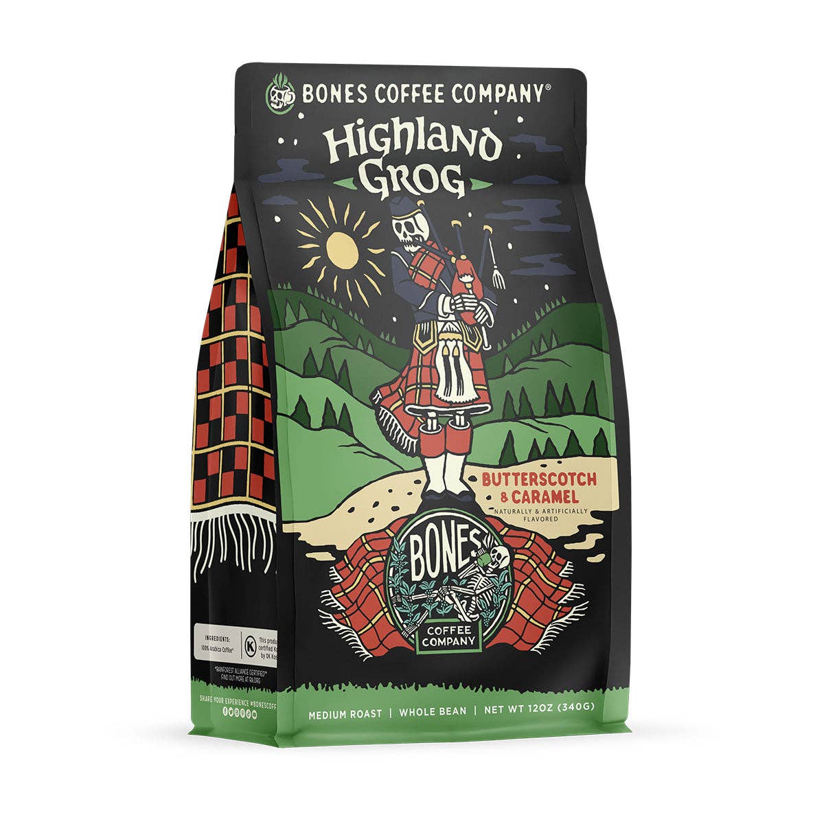 Highland Grog Flavored Coffee | 12oz | Whole Bean & Ground